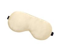 Silk Sleep Mask Real Pure Eye Masks with Adjustable Strap for Sleeping Blocks Light Reduces Puffy Eyes(Champagne)