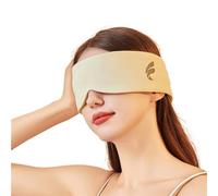Silk Sleeping Mask Eyepatch Blocking Light Eyemask Eyeshade Soft Padded Slaapmasker Travel Sleeping Aid for Sleep Patch(Yellow)