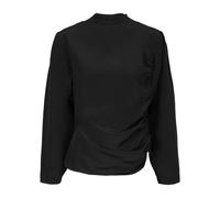 Silk Statement Top with Shoulder Pads - female - ENVELOPE 1976 - Blouses - Black - S - Blouses & Shirts S