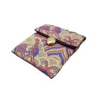 Silk Storage Wallet Pouch High End Thicken Chinese Style Silk Brocade Jewelry Pouch Packaging Gift Bag Small Coin Purse Watch Bracelet Earrings Storage(Beige)