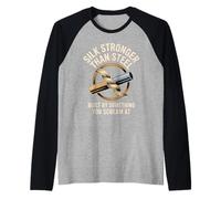 Silk Stronger Than Steel Built By S Funny Spider Saying Raglan Baseball Tee