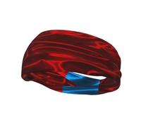 Silk Style Flag of The Russian Soviet Federative Socialist Republic Headbands Men Women Non Slip Wicking Sports Sweatband for Gym Basketball Yoga Hairbands
