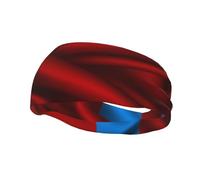 Silk Style Flag of The Russian Soviet Federative Socialist Republic Headbands Men Women Non Slip Wicking Sports Sweatband for Gym Basketball Yoga Hairbands