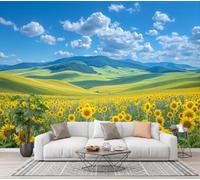 Silk Summer Scenery In The Countryside Panoramic Wallpaper 350x256cm