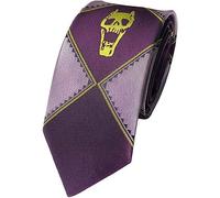 Silk Tie for Cosplay Costume Props Bizarre Adventure Kira Yoshikage Skeleton, As Shown, Medium