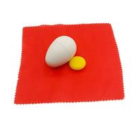 Silk to Egg Trick - Magic Prop for Transforming Silk into Realistic Egg - PVC Material, Fun Magic Trick for Kids and Beginners