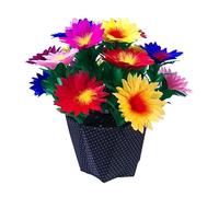 Silk to Flower Pots flash to Feather flower pot Folding flowers pot Colorful feather flower Stage Magic Tricks Gimmick (A flower pot)