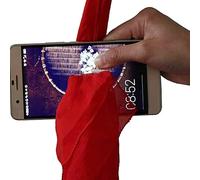 Silk Tricks - 35x35cm Convenient Magic Silk Props | Fun Silks Close-up Tricks Scarf Through Phone, Beginners-Friendly Gags Joke Toys, Stage Performance Accessories For Birthday Party