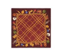 Silk Twill Square Scarf - female - Burberry - Silk Scarves - Red - ONE SIZE - Accessories ONE SIZE
