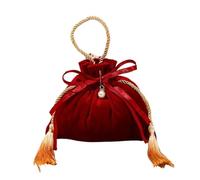 Silk Velvet Drawstring Gift Bag Candy Pouches For Wedding Party Favors Gift Packing Bags Jewelry Organizer Chocolate Candy Bags(Winered yellow 3)