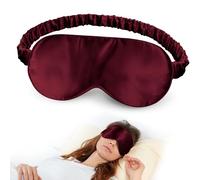 SilkDream 100% Mulberry Silk Sleep Mask Eye Mask for Sleeping 22 Momme Nature 6A Real Silk Gifts for Women&Men WineRed