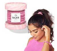SILKE Hair Ties - Blossom | 100% Luxurious Silk Scrunchies for Hair - 6 Pack | Silke Hair Ties - All Hold, No Damage | Hair Scrunchies for Women, Hair Bobbles | For All Hair Types & Styles