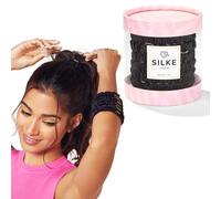 SILKE Hair Ties - Luxurious Silk Scrunchies for All Hair Types - 6 Pack | All Hold, No Damage