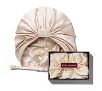 SILKE London - Double-lined Silk Hair Wrap Bonnet : Champagne Cream