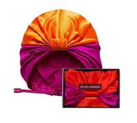 SILKE London - Silk Hair Wrap Bonnet - The Poppy - Pink and Orange