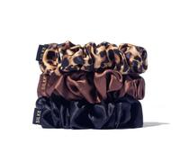 SILKE London - Silk Large Scrunchies : Leopard Tonal - Black, Brown, Leopard