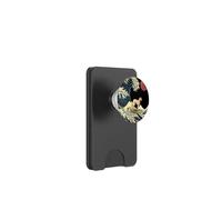 Silken Windhound Japanese Kanagawa Wave Funny Surf Dog PopSockets PopWallet for MagSafe