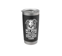 Silken Windhound My Dog Winks Secret Code Stainless Steel Insulated Tumbler