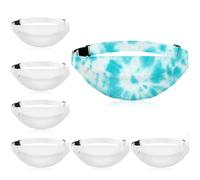 Silkfly 6 Pcs Cotton Fanny Pack for Tie Dying Tie Dye Kit Items Things to Tie Dye Waist Bag Sports Hip Pouch Travel Runner Belt Bag for Large Groups Kids Tie Dye Party
