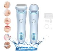 Silkglide Pro - 2024 Best Silk Glide Razor, 2 in 1 Electric Shaver Razors for Women, Silk Glide Epilator Painless Hair Removal at Home, Silk Glide Pro Lady Shaver (Blue)