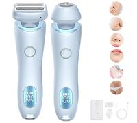 SilkGlide Pro - 2024 Best Silk Glide Razor, Silk Glide Epilator Painless Hair Removal at Home, Pubic Hair Trimmer Women, 2 in 1 Electric Shaver Razors for Women (Blue)