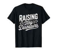 Silkie Chicken Keeper Raising Tiny Dinosaurs Retro Humor T-Shirt
