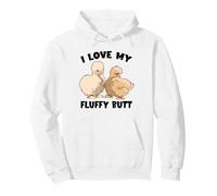 Silkie Chicken Lover Fluffy Butt Silk Chicken Silkie Chicken Pullover Hoodie