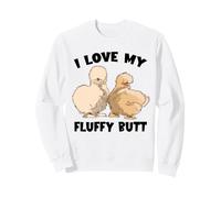 Silkie Chicken Lover Fluffy Butt Silk Chicken Silkie Chicken Sweatshirt