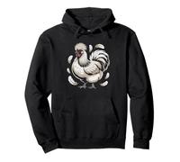 Silkie Chicken Mama Fluffy Sunglasses Funny Art Humor Cool Pullover Hoodie