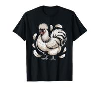 Silkie Chicken Mama Fluffy Sunglasses Funny Art Humor Cool T-Shirt
