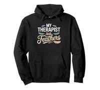 Silkie Chicken Mom Silkies Therapy Humor Funny Fluffy Healer Pullover Hoodie