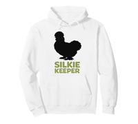 Silkie Keeper Silhouette for Silkie Chicken Lovers Pullover Hoodie