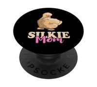 Silkie Mom Silky Chicken Smooth Cuddly Bird Silkie Chicken PopSockets Adhesive PopGrip