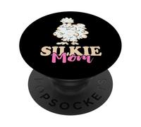 Silkie Mom Silky Chicken Smooth Cuddly Bird Silkie Chicken PopSockets Adhesive PopGrip