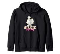 Silkie Mom Silky Chicken Smooth Cuddly Bird Silkie Chicken Zip Hoodie