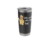Silkie Smart Silk Chicken with Ponytail Stainless Steel Insulated Tumbler
