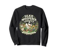 Silkie Whisperer Logistics Managing The Feathered Chaos Mom Sweatshirt
