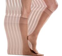 Silkies Ultra Knee Hi's with Energizing Support (6 Pair Pack) - Beige - Regular
