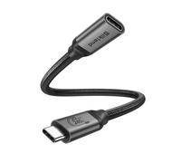 Silkland 20Gbps USB C Extension Cable 0.5M Short [4K@144Hz/5K 4K@60Hz], USB C Extender Display Cable, USB 3.2 Gen2x2, 240W PD3.1 Fast Charge Compatible for MacBook/iPad Pro, Hub, Docking, Display