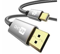 Silkland Mini DisplayPort to DisplayPort Cable 2m (4K@60Hz, 2K@144Hz), Mini DP to DP Cable, Thunderbolt 2 DisplayPort Compatible for MacBook Air (Before 2018)/Pro (Before 2016), iMac, Mac Pro, Monitor