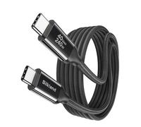 Silkland USB 4 Cable for Thunderbolt 4 3M, 40Gbps Data Sync | 8K/5K@60Hz, 240W Fast Charging, USB C Thunderbolt Cable, Compatible for MacBook, iPhone 16, iPad, SSD, Docking, eGPU, Black