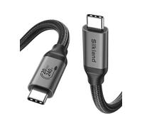 Silkland USB C Video Cable 5K/4K@60Hz 1.5M, 20Gbps USB 3.2 Gen2x2 Cable 240W, 48V/5A Fast Charging for Studio Display, MacBook, iPad Pro, Display, iPhone 16 Pro Max, Dock