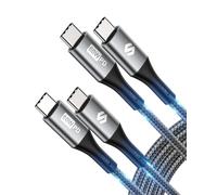 Silkland USBC to USBC Cable 2Pack 1M | 60W Fast Charging for iPhone 16/Plus/Pro/Pro Max, Samsung S24 S23 Ultra/S24 S23/A15 A14 A54, Pixel 8, iPad Pro, MacBook Pro