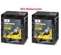 SILKOLENE COMP 4 10w40 ESTER BASED SYNTHETIC MOTORCYCLE ENGINE OIL 4L TWIN PACK