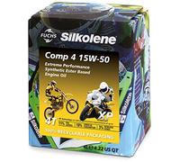 Silkolene Comp 4 15W-50 15W50 XP 4T 4 Stroke Bike Engine Oil - 4 Litres 4L Lube Cube Box