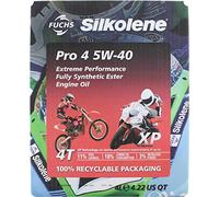 Silkolene PRO 4 5W-40 5W40 XP Full Synthetic Ester Bike Engine Oil - 4 Litres 4L Lube Cube Box
