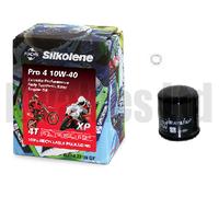 Silkolene Pro 4 and Hi-Flo Oil Filter for Yamaha YZF-R1 5VY 2004-2006