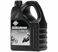 Silkolene Super 4 20W-50 20W50 4 Stroke 4T Motorcycle Engine Oil - 4 Litres 4L (Lube Cube)