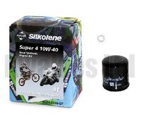 Silkolene Super 4 and Hi-Flo Oil Filter for Yamaha YZF-R1 5PW 2002-2003