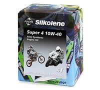 Silkolene Super 4 SAE 10W-40 Semi-Synthetic Engine Oil 4 Litre Lube Cube